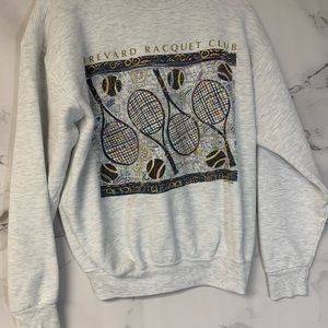 Vintage 90’s Tennis Sweatshirt Brevard Racquet Club